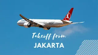Boeing 787-9 Takeoff from Jakarta (CGK) to Istanbul (IST) | Turkish Airlines