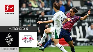 Borussia M'gladbach - RB Leipzig 0-1 | Highlights | Matchday 5 – Bundesliga 2023/24