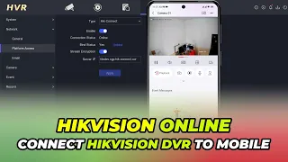 How To Connect Hikvision DVR To Mobile | Hikvision DVR Online
