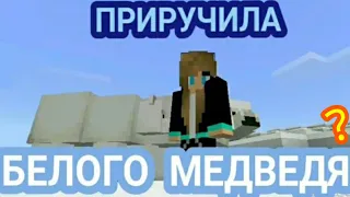 ПРИРУЧИЛА БЕЛОГО МЕДВЕДЯ В МАЙНКРАФТ ? алиса игра лайфхак 24 выжить  крафт craft девушка троллинг ?