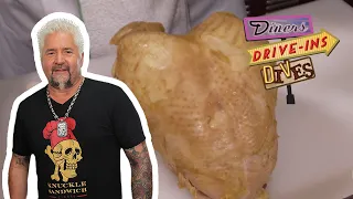 Guy Fieri Eats BOILED Turkey and All the Fixins | Diners, Drive-Ins and Dives | Food Network