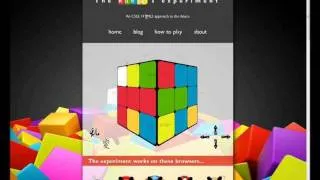 The Rubik's experiment, a CSS3 HTML5 approach to the future