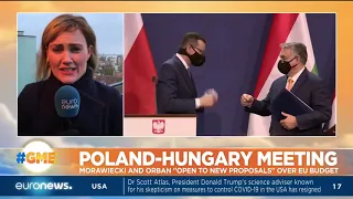 Poland-Hungary meeting: Morawiecki and Orban "open to new proposals" over EU budget