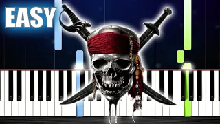 Pirates of the Caribbean - Hoist The Colours - EASY Piano Tutorial by PlutaX