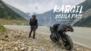 #DAY7 | BHUBANESWAR TO LADAKH | ZOJILA PASS | DRASS | KARGIL | LAMAYURU | DRONE SHOTS