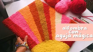 Como hacer una alfombra con aguja magica/punch needle