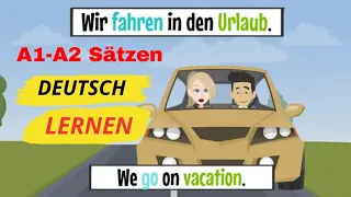 Lern German Deutsch lernen Niveau A1 Deutsch lernen miteinfache Sätze easy Deutsch