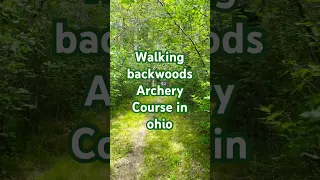 ASMR Hike Ohio Backwoods Archery Course #nature #asmr