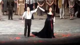 Curtain Call in Carmen with Elina Garanca & Roberto Alagna 02/09/2015