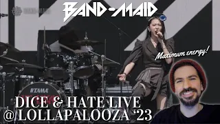 FIRST TIME REACTION TO BAND-MAID - Dice & Hate? (LIVE @ Lollapalooza '23) | 🧊 KILLIN' IT IN CHICAGO!