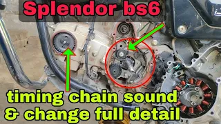 splendor plus bs6 timing chain sound,Splendor plus bs6 timing chain fitting