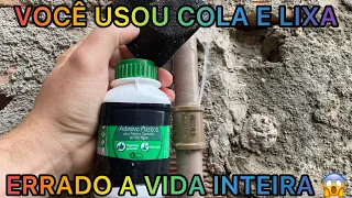 como colar um tubo de pvc corretamente