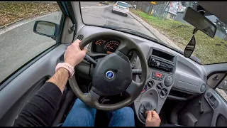 2003 Fiat Panda [1.1 MPI 54HP] |0-100| POV Test Drive #1458 Joe Black