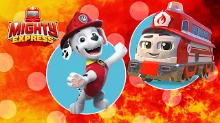 It's Flicker and Marshall! Mighty Express + PAW Patrol Compilation #6 | Mighty Express Official