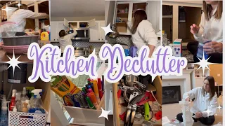 KITCHEN DECLUTTER & ORGANIZE| Spring Cleaning| kitchen organizers| 2024