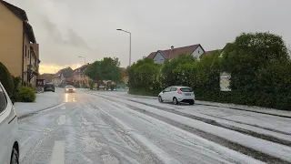 16.5.24 heftiges Hagelunwetter in Söhnstetten