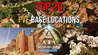 TOP 20 PVE Base Locations | Scorched Earth | ARK: Survival Ascended