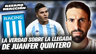 AZZARO REACCIÓN: LA VERDAD SOBRE LA LLEGADA DE JUANFER QUINTERO A RACING