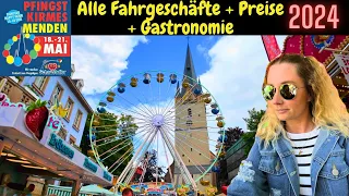 PFINGSTKIRMES MENDEN 2024 / Alle Fahrgeschäfte + Preise + Gastronomie / Vlog / Robotix / Mr. Gravity