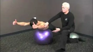 Shoulder Exercises - Y's On The Swiss Ball - Ask Dr. Abelson