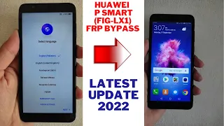 Huawei P Smart (FIG LX1) Frp Bypass/Google account unlock latest 2022