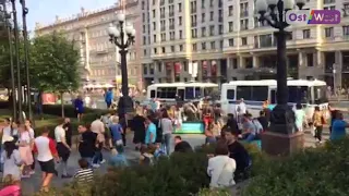 Митинг против повышения пенсионного возраста в Москве