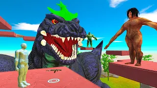 Deadly FPS Parkour Around Super Godzilla - Animal Revolt Battle Simulator