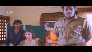 Police Inspector Marriage Proposal to Malashree at Hospital | Akka Kannada Movie Scene