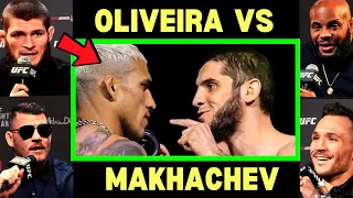 UFC Fighters on Oliveira vs Makhachev...