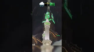 🇸🇦🕋🌧 Rain last Night in Kaaba, Makkah #rain #makkah #umrah #masjidalharam #Allah #islam #quran