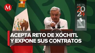 AMLO publica contratos de Xóchitl Gálvez por mil 400 mdp