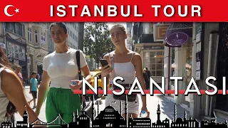 ☀️Istanbul | 🇹🇷 Nisantasi "Golden" walking tour | October 2022 | 4K HD•60 fps