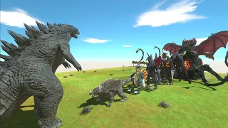 Godzilla x Kaiju Monster Godzilla 2014 Epic Battle - Animal Revolt Battle Simulator