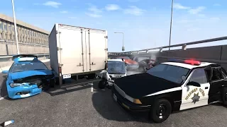 Multi-Vehicle Pileup Crashes 23 | BeamNG.drive