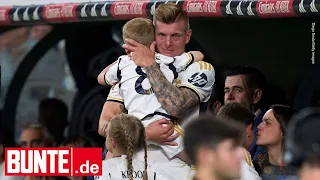 Toni Kroos - Mit seinen Kindern auf dem Spielfeld – und plötzlich kullern die Tränen