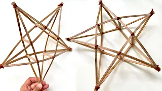 How To Make Perfect Star Bamboo Frame for Christmas Decoration