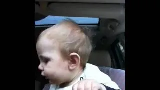 Baby driving Mercedes