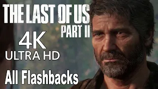 The Last of Us 2 - All Joel Flashbacks [4K]