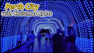 Cinematic Walking Tour [4K]: Perth City CBD during Christmas season - Australia