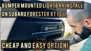 Mounting A Lightbar To Your Subaru Forester (SJ) Bumper (Auxbeam Mount Install)