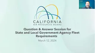 Advanced Clean Fleets – State and Local Government Agency Fleet Q&A Session