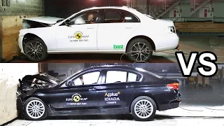 2017 BMW 5 Series Vs 2017 Mercedes E-Class - Crash Test