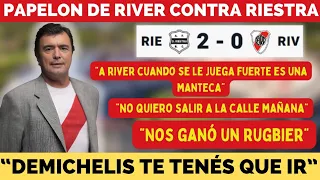 🔴(Relator Enojado Lito Costa Febre) Riestra 2 - River 0🔴 Futbol Argentino 2024