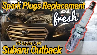 How to change All 6 Spark Plugs Subaru Outback 3.6R Engine