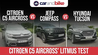 Citroen C5 Aircross vs Hyundai Tucson vs Jeep Compass: Comparison