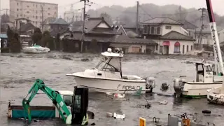 2011 Japan Tsunami - Tagajo City. (Full Footage)