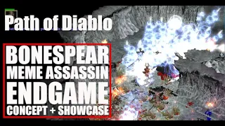 [Path of Diablo] BONESPEAR Meme Assassin Build Concept + Endgame Mappin - Brand Runeword - Season 10