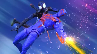 stop motion Miles vs. Spider Man 2099  -Spider-Man: Across The Spider-Verse