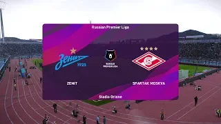 PES 2020 | Zenit vs Spartak Moscow - Russia Premier League | 01 December 2019 | Full Gameplay HD