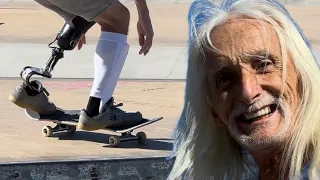 65 year old & One Legged Skateboarder are better than You @NkaVidsSkateboarding